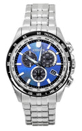 Citizen Eco-Drive Limited Edition Chronograph Stainless Steel Blue Dial Solar CB5874-81L 100M Men's Watch
