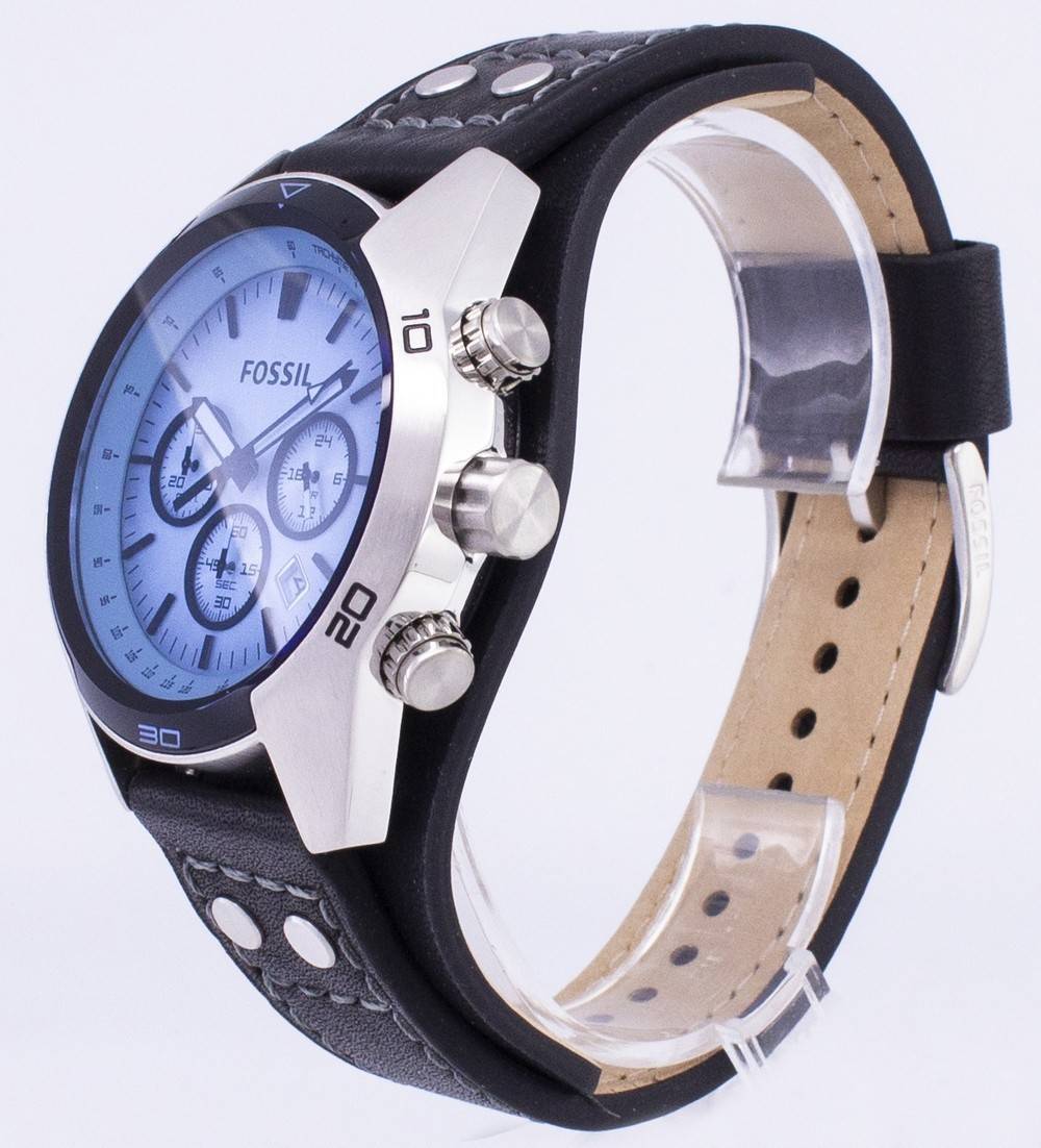 Fossil Coachman Chronograph Black Leather CH2564 Men's Watch