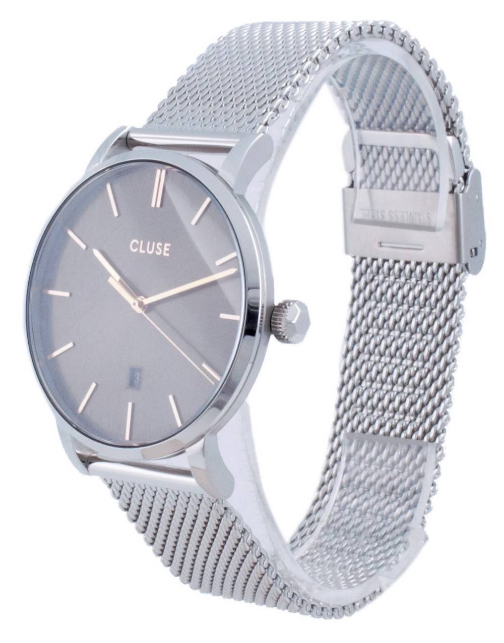 Cluse Aravis Grey Dial Stainless Steel Quartz CW0101501003 Men's Watch