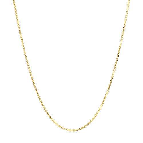 18k Yellow Gold Cable Chain (1.10 mm)