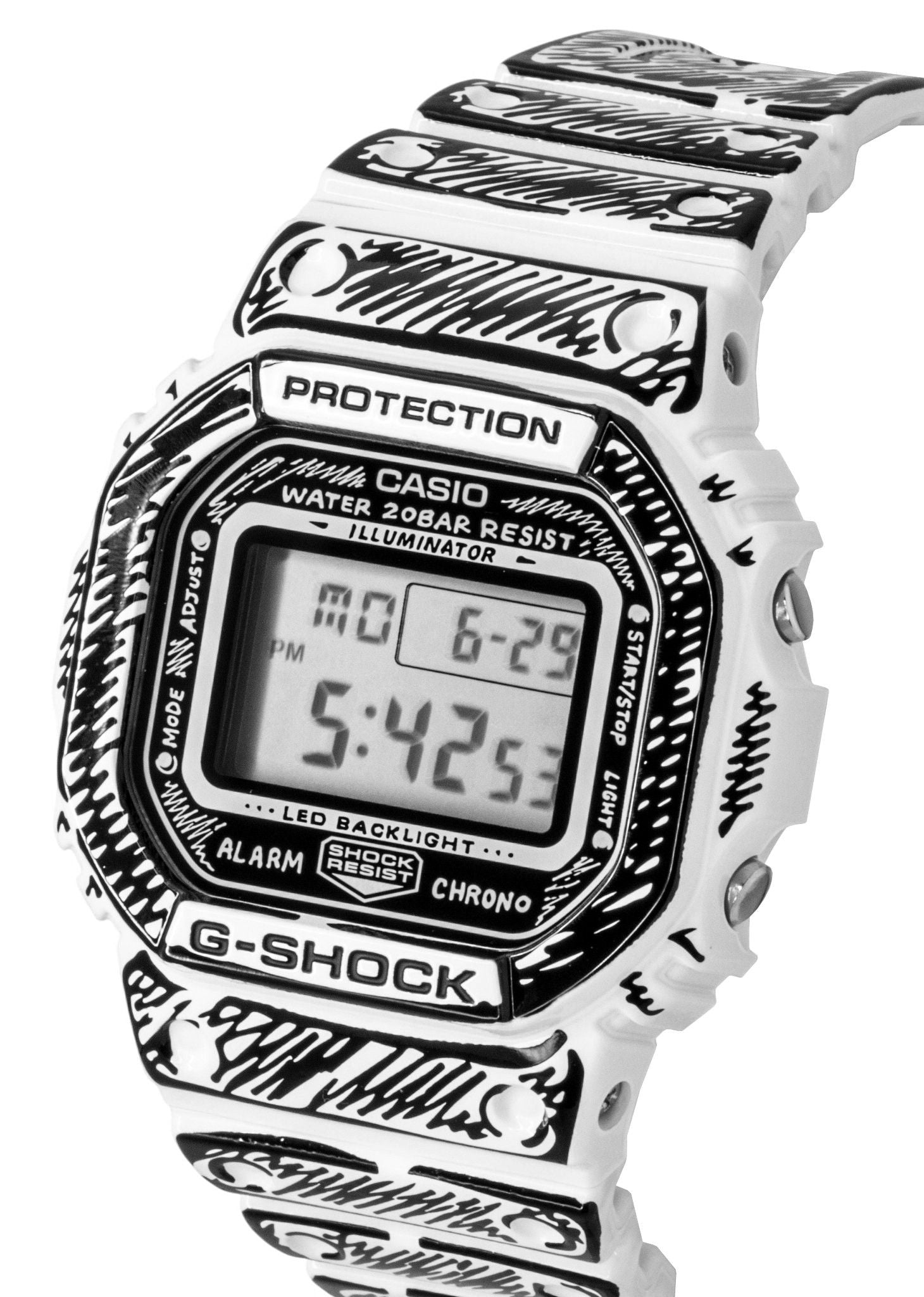Casio G-Shock Digital Resin Strap Quartz DW-5600JV-7 200M Men's Watch