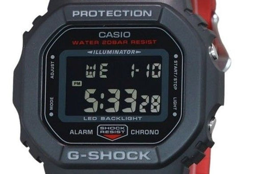 Casio G-Shock Digital Resin Strap Quartz DW-5600UHR-1 200M Men's Watch