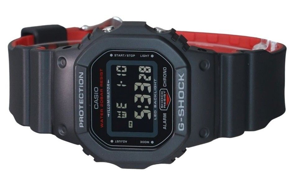 Casio G-Shock Digital Resin Strap Quartz DW-5600UHR-1 200M Men's Watch