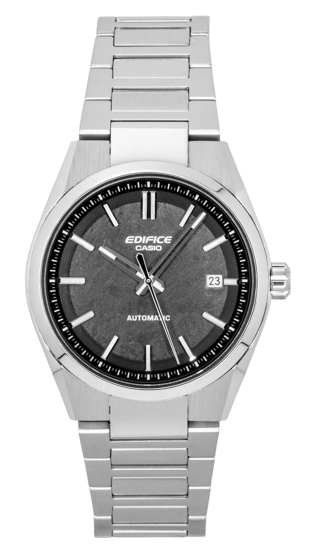 Casio Edifice Analog Stainless Steel Black Dial Automatic EFK-110D-1A 100M Men's Watch