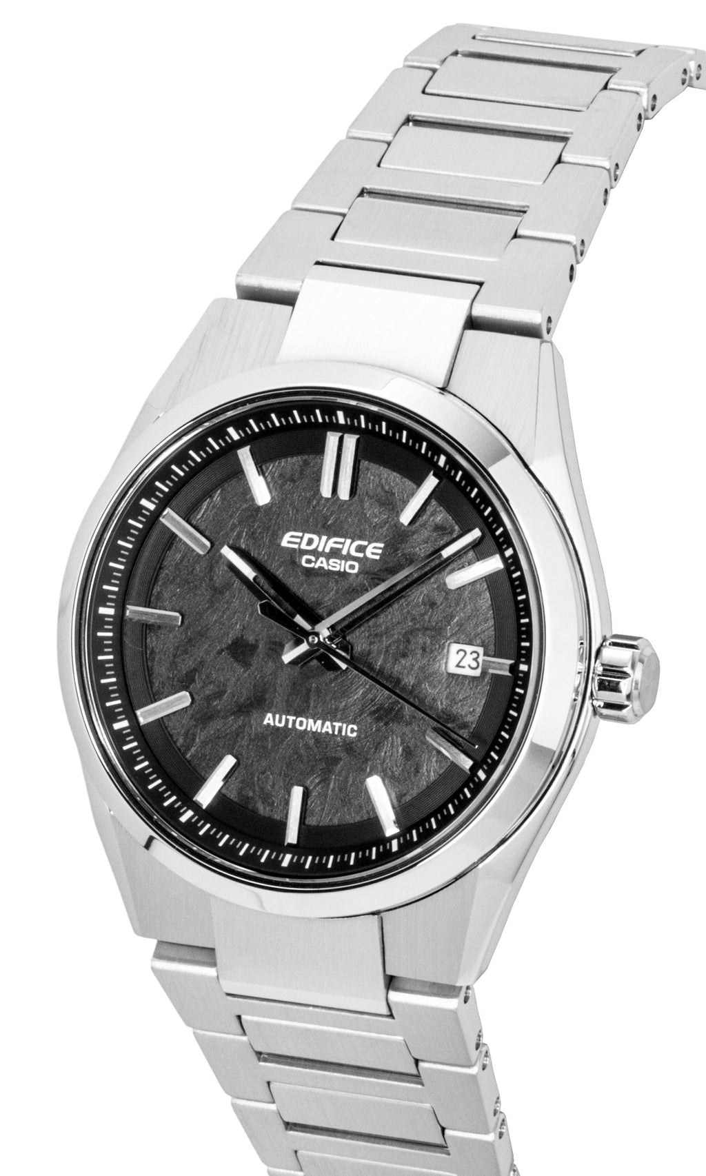 Casio Edifice Analog Stainless Steel Black Dial Automatic EFK-110D-1A 100M Men's Watch