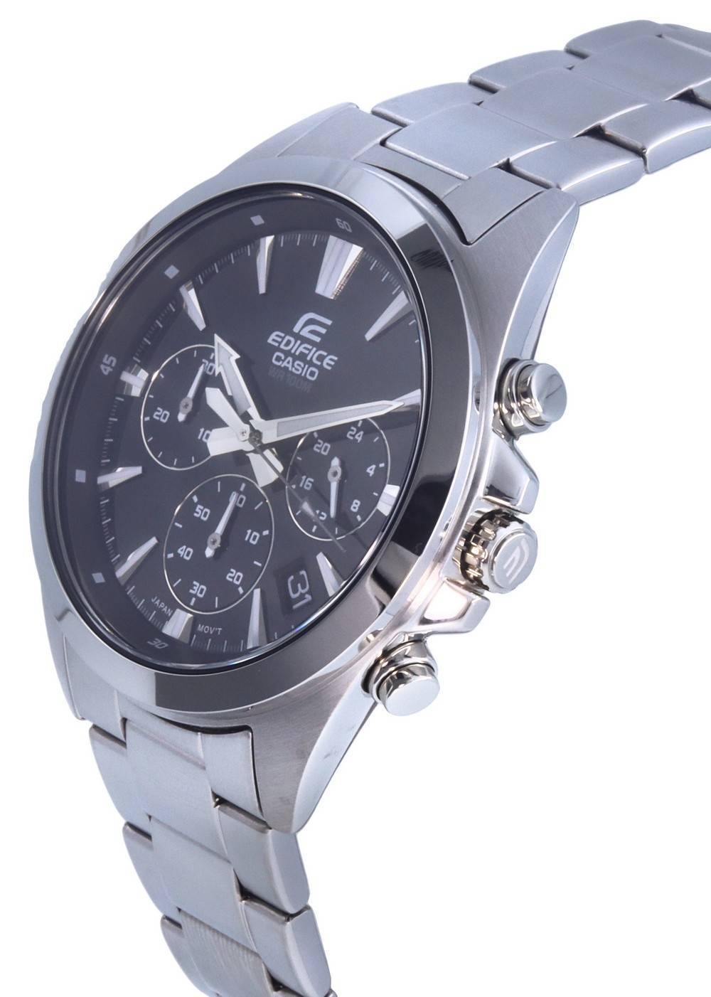 Casio Edifice Chronograph Analog Stainless Steel Quartz EFV-630D-1AV EFV630D-1 100M Men’s Watch