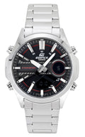 Casio Edifice Analog Digital Stainless Steel Black Dial Quartz EFV-C120D-1A4 100M Men's Watch