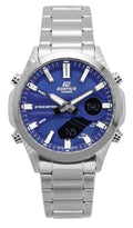 Casio Edifice Analog Digital Stainless Steel Blue Dial Quartz EFV-C120D-2A 100M Men's Watch