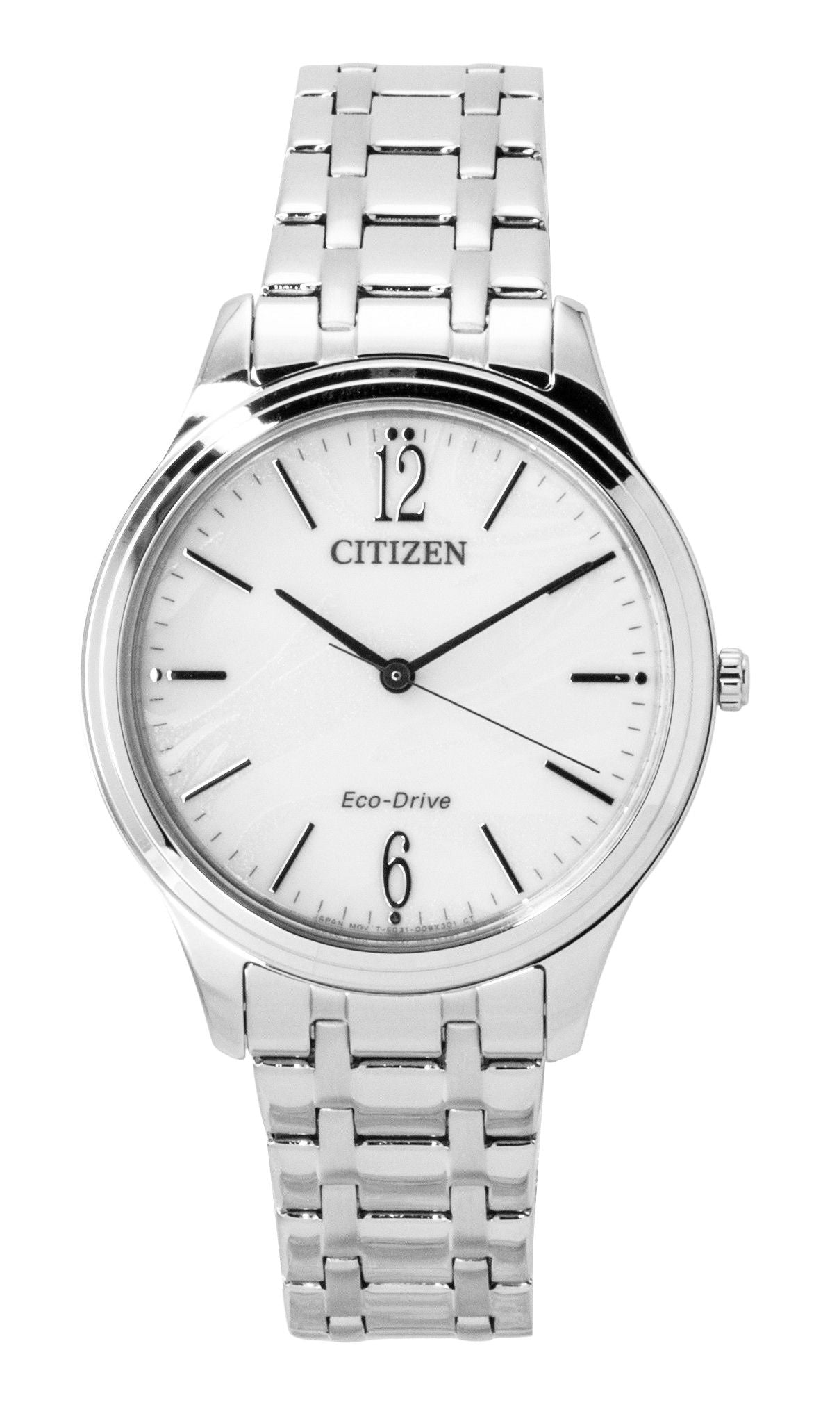 Citizen Elegance Stainless Steel White Dial Eco-Drive EM0411-71A Women's Watch
