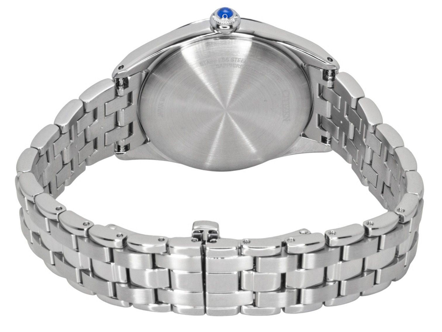 Citizen L Classic Stainless Steel Blue Dial Eco-Drive EM1140-80L Women's Watch