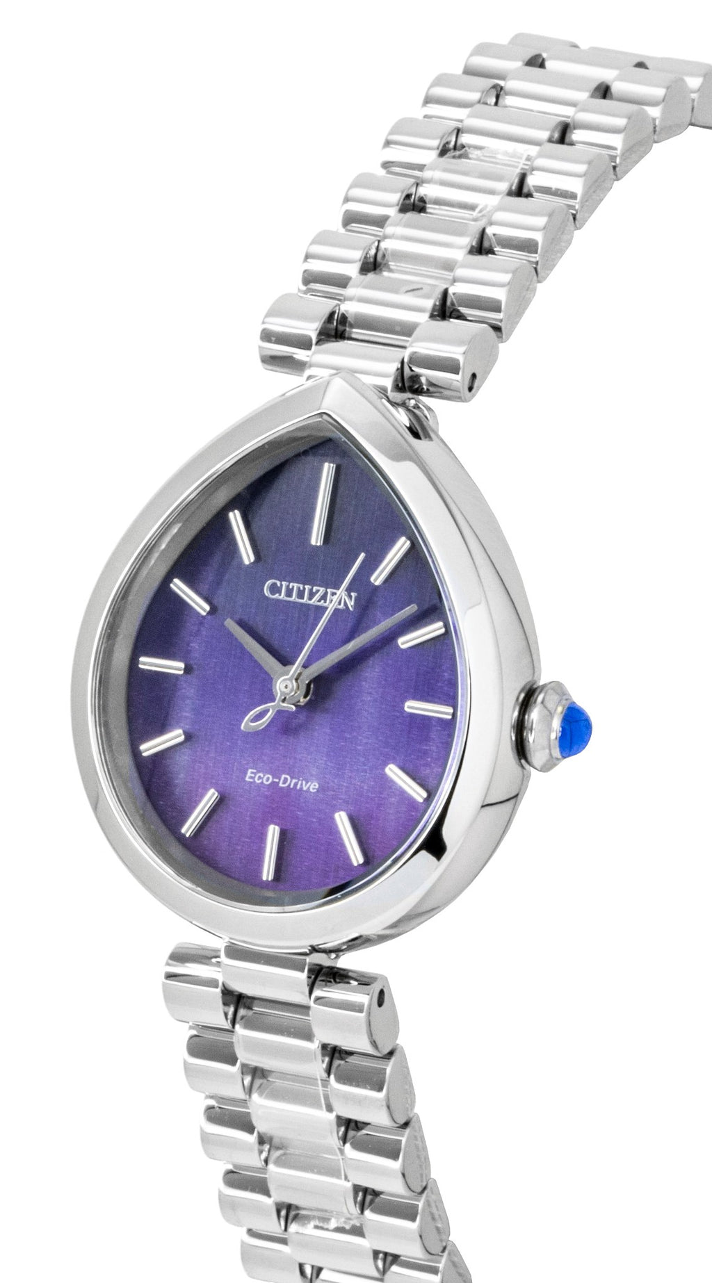 Citizen L Rainell Analog Stainless Steel Purple Dial Eco-Drive EM1200-55X Women's Watch