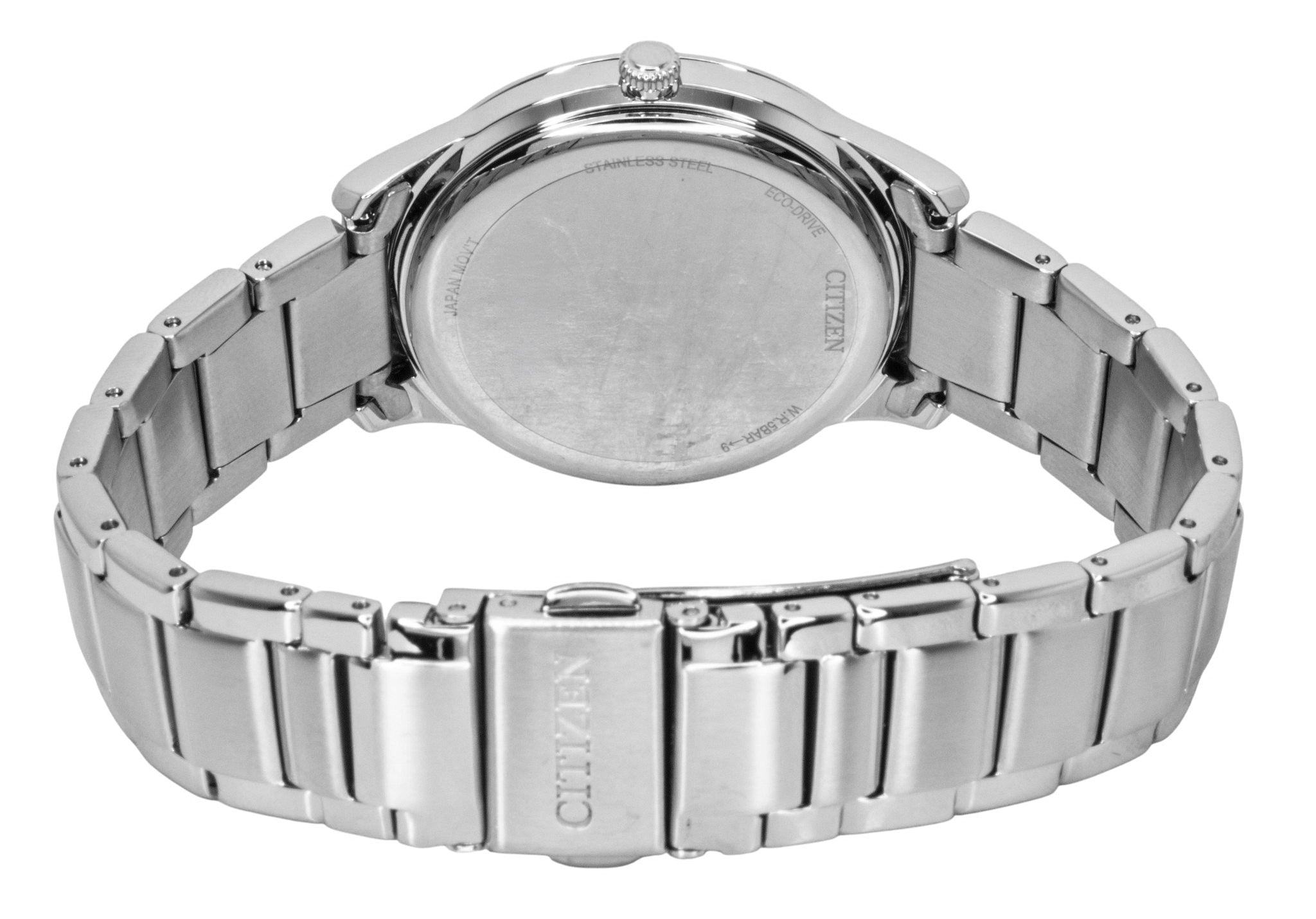 Citizen Eco-Drive  Analog Stainless Steel Pink Dial Solar EM1220-58X Women's Watch