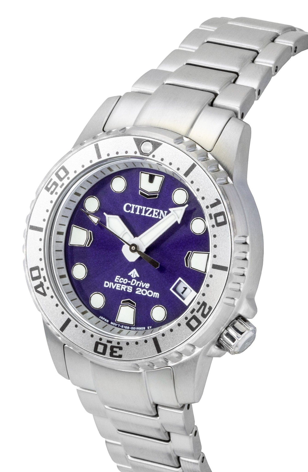 Citizen Promaster Dive Stainless Steel Purple Dial Eco-Drive Diver's EO2027-50X 200M Women's Watch