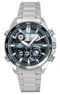 Casio Edifice Analog Digital Stainless Steel Green Dial Quartz ERA-130D-3A 100M Men's Watch