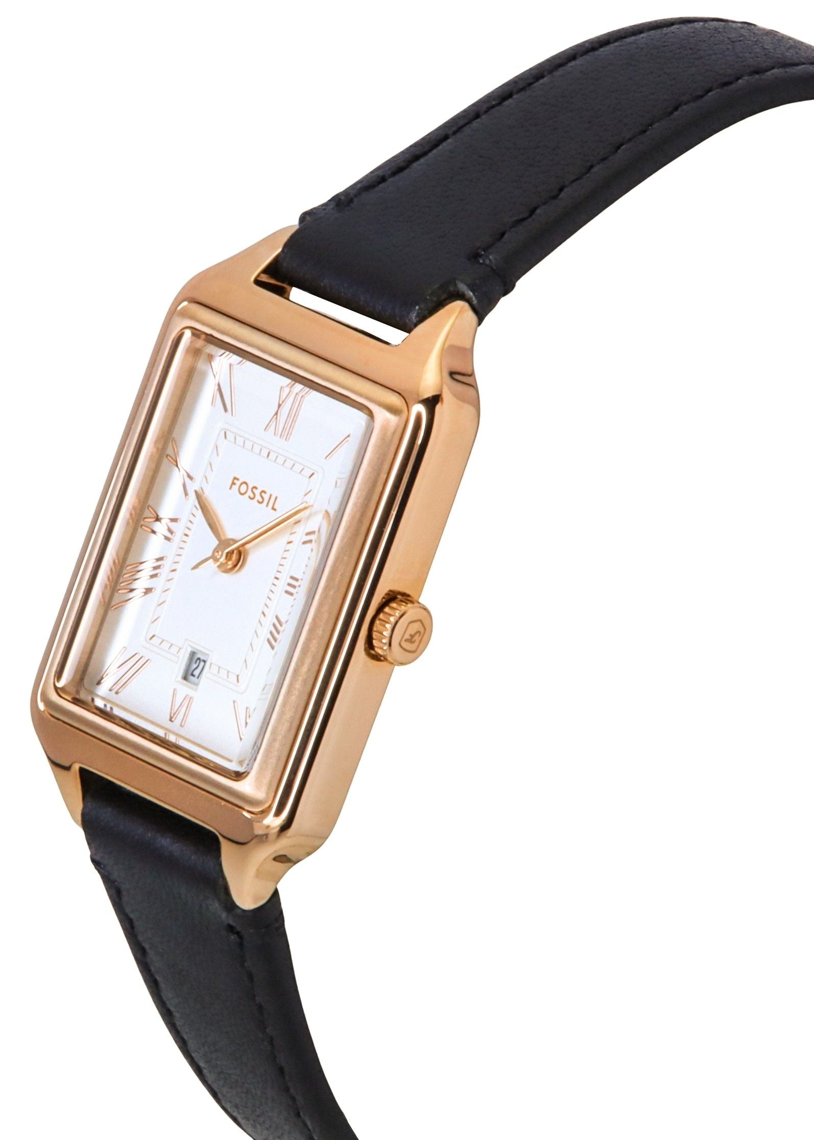 Fossil Raquel Leather Strap White Dial Quartz ES5310 Women's Watch