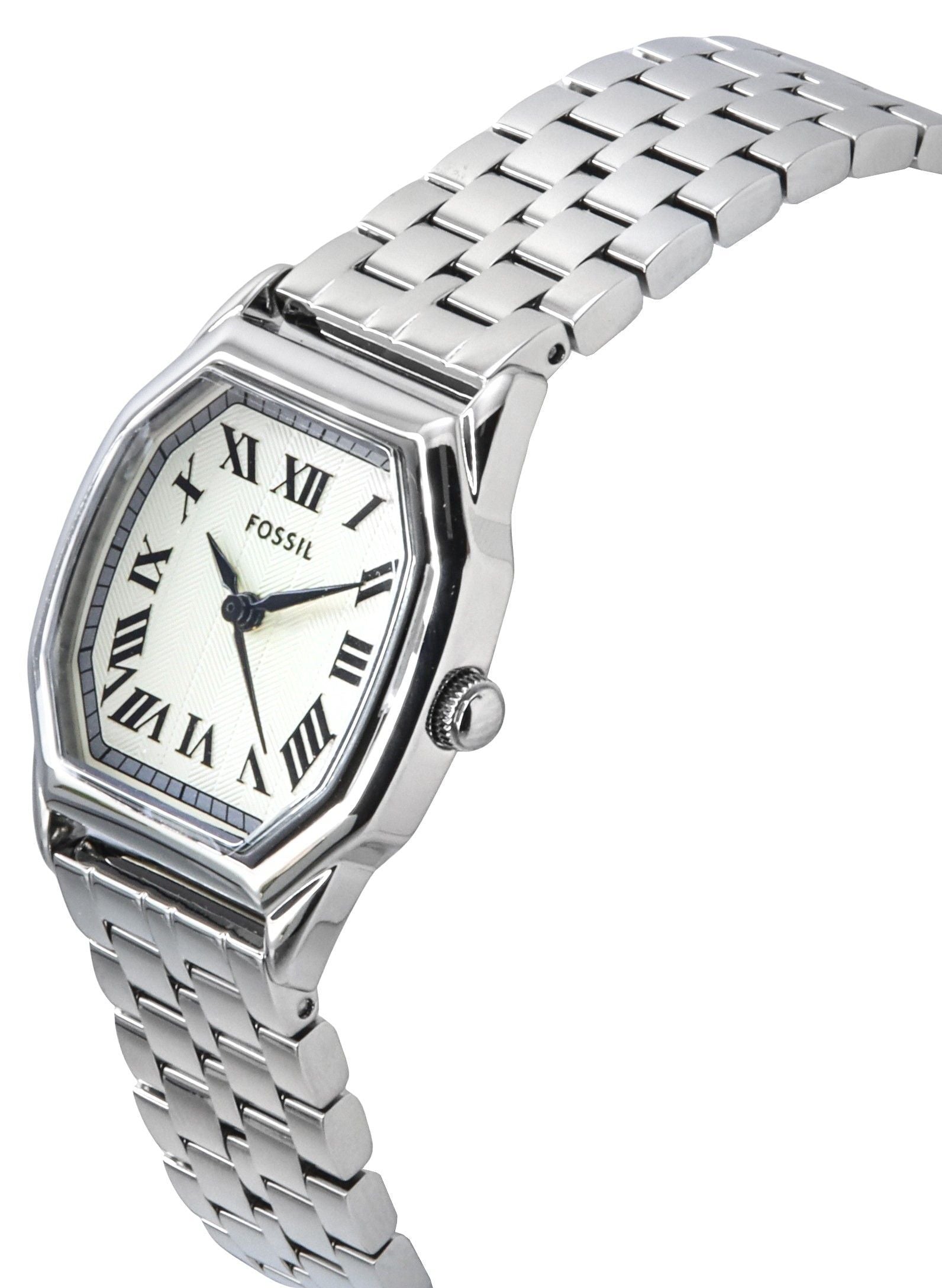Fossil Harlow Stainless Steel Cream Dial Quartz ES5363 Women's Watch