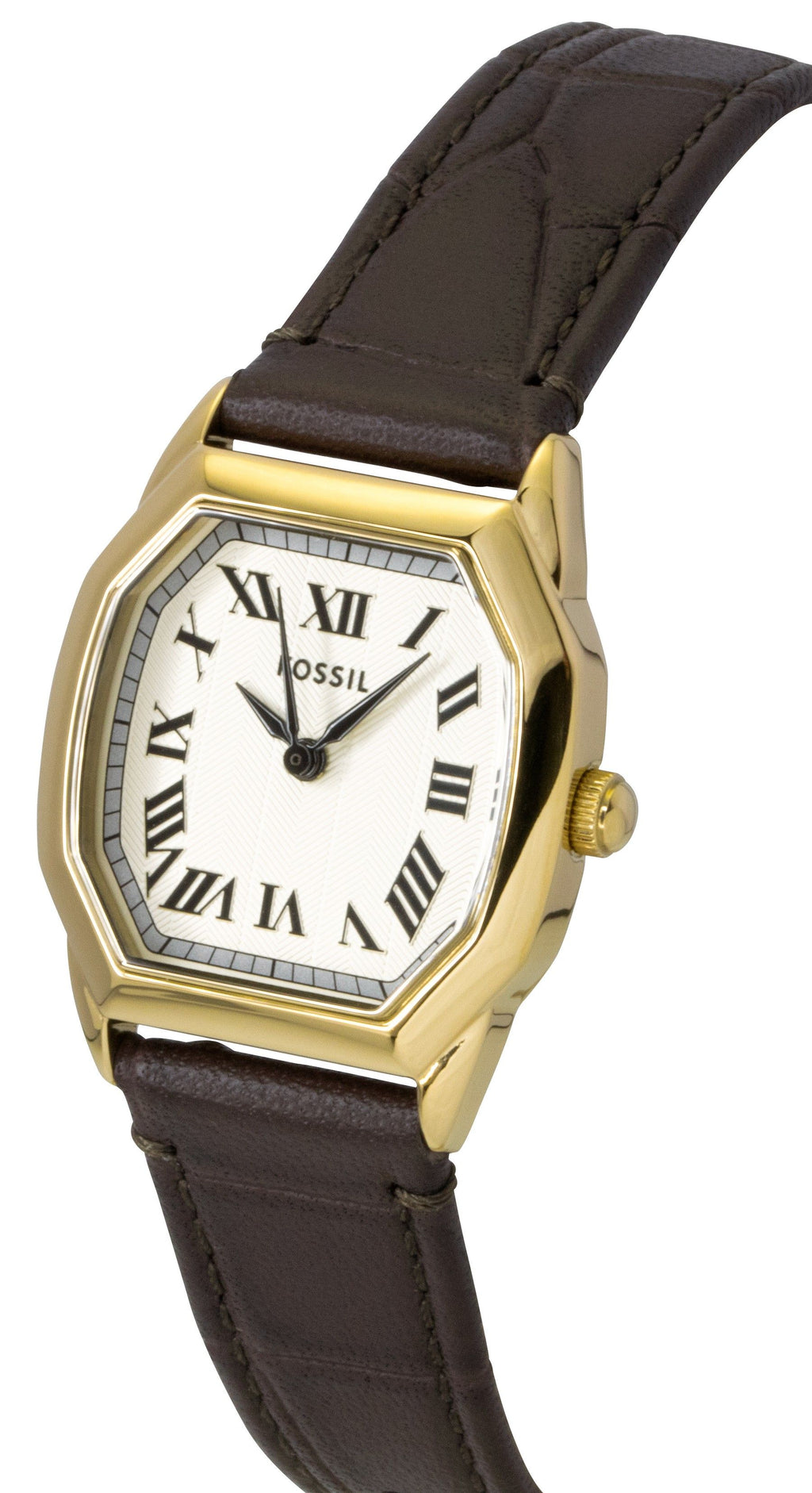 Fossil Harlow Leather Strap Cream Dial Quartz ES5426 Women's Watch