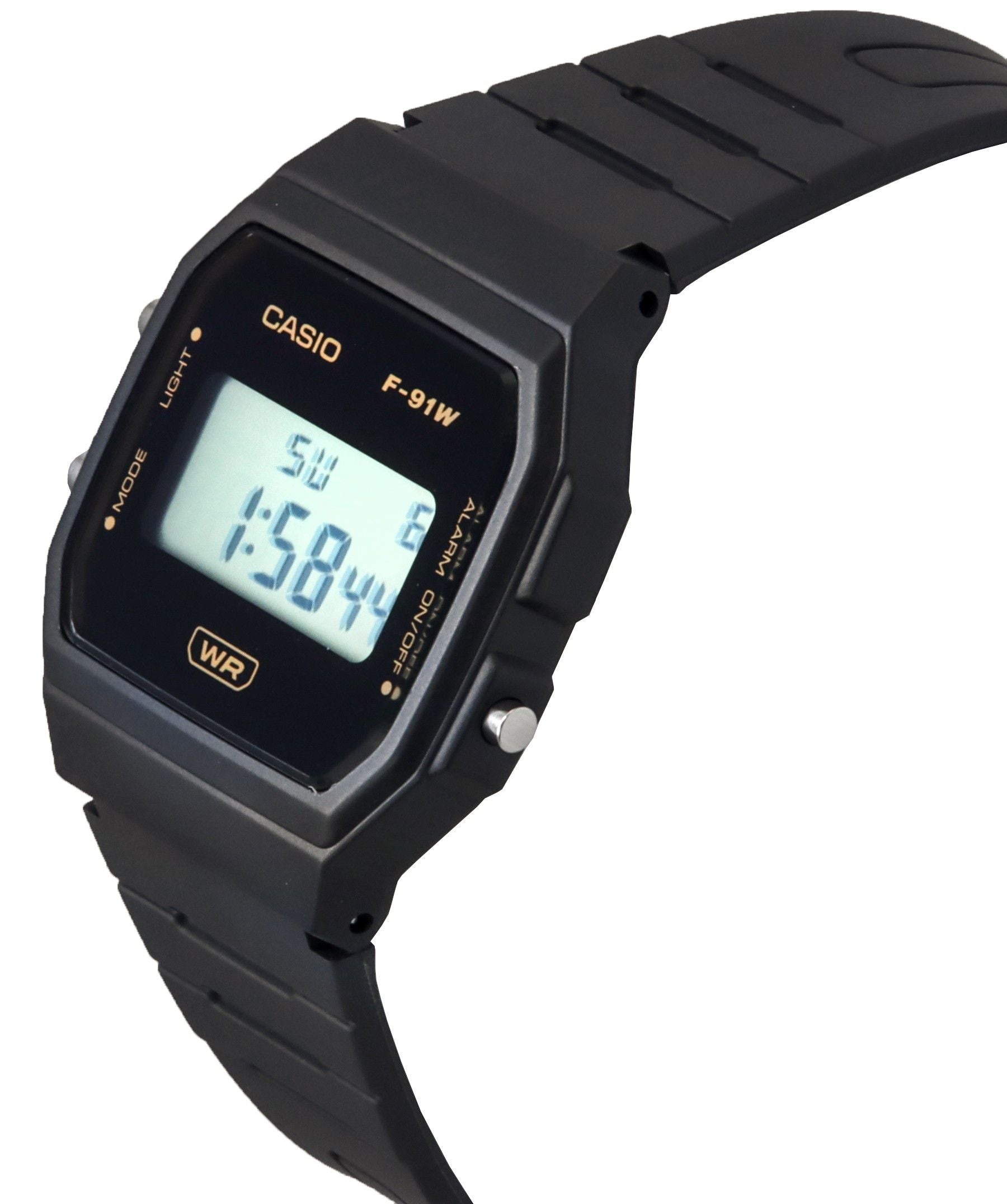 Casio POP Digital Gray Bio Based Resin Strap Quartz F-91WB-8A Unisex Watch