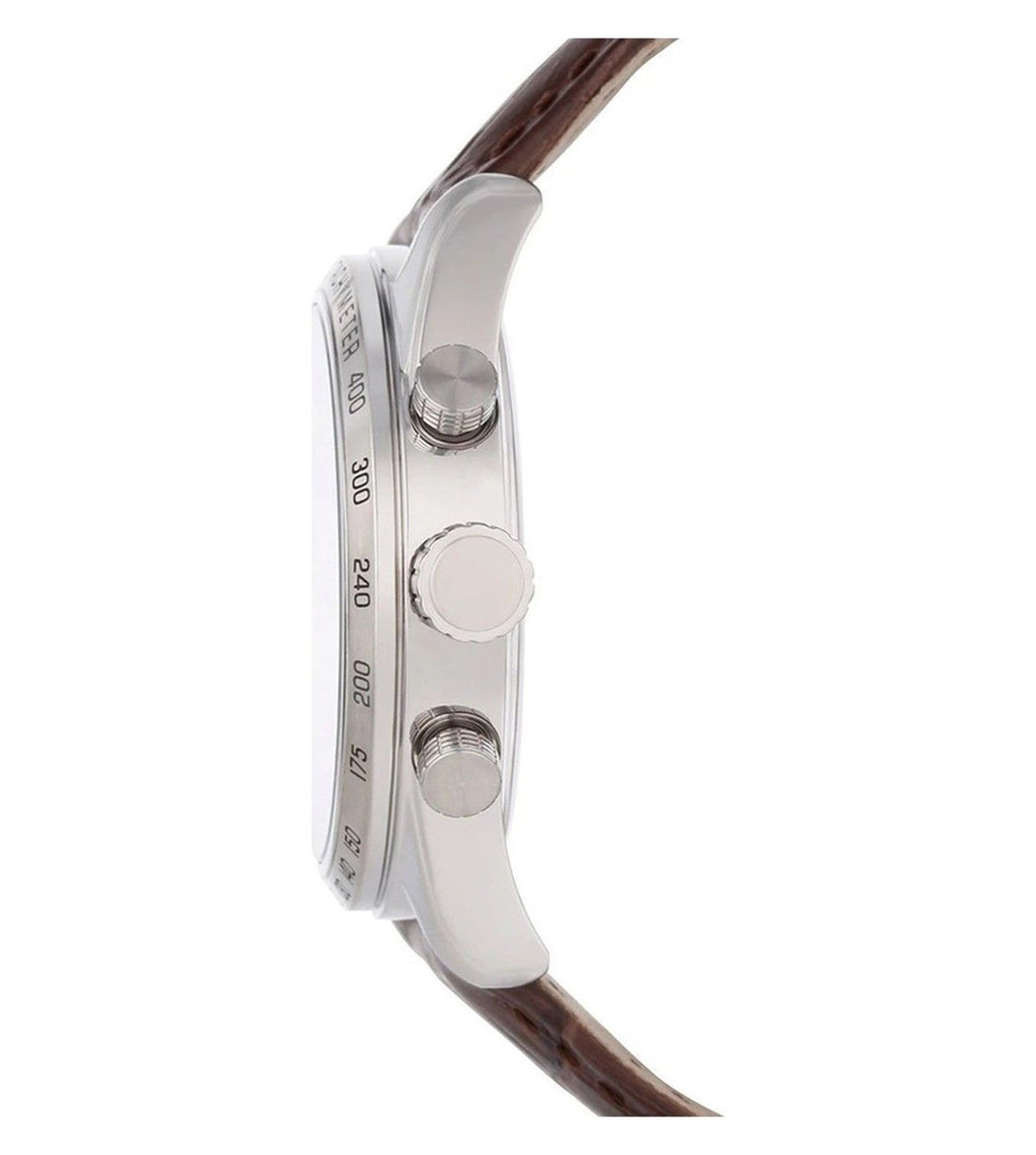 Festina Timeless Chronograph Leather Strap Silver Dial Quartz F16760-1 Men's Watch