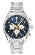 Festina Timeless Chronograph Stainless Steel Blue Dial Quartz F16820-C Men's Watch