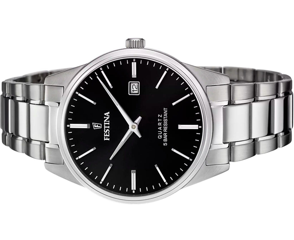 Festina Classics Stainless Steel Black Dial Quartz F20511-4 Men's Watch