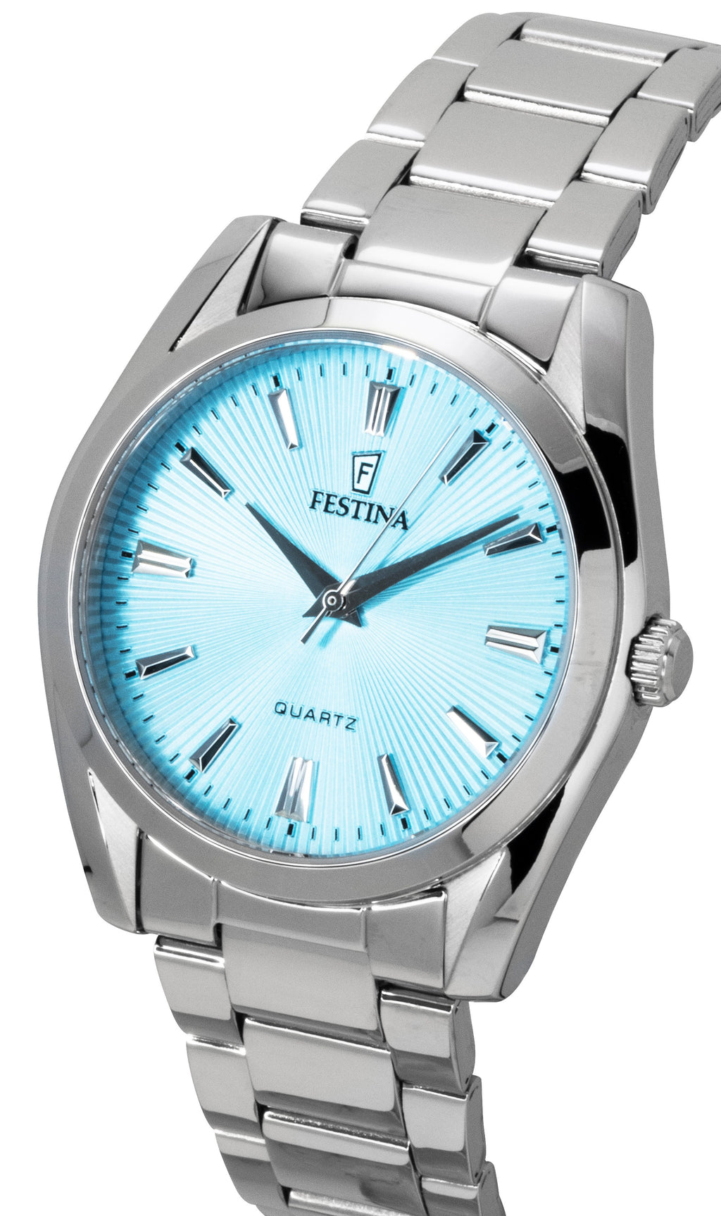 Festina Boyfriend Stainless Steel Turquoise Dial Quartz F20622-P Women's Watch