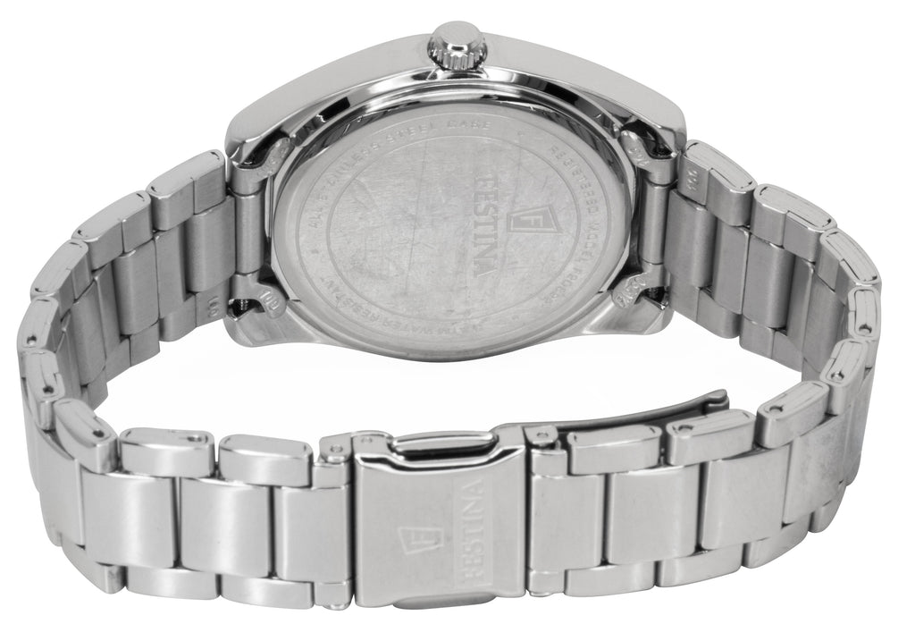Festina Boyfriend Stainless Steel Turquoise Dial Quartz F20622-P Women's Watch