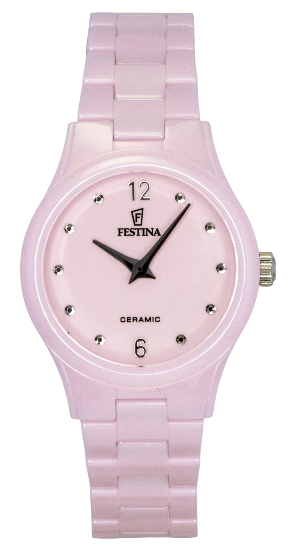 Festina Ceramic Pink Dial Quartz F20751-2 Women's Watch