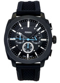 Fossil Machine Chronograph Silicone Strap Black Dial Quartz FS6099 Men's Watch