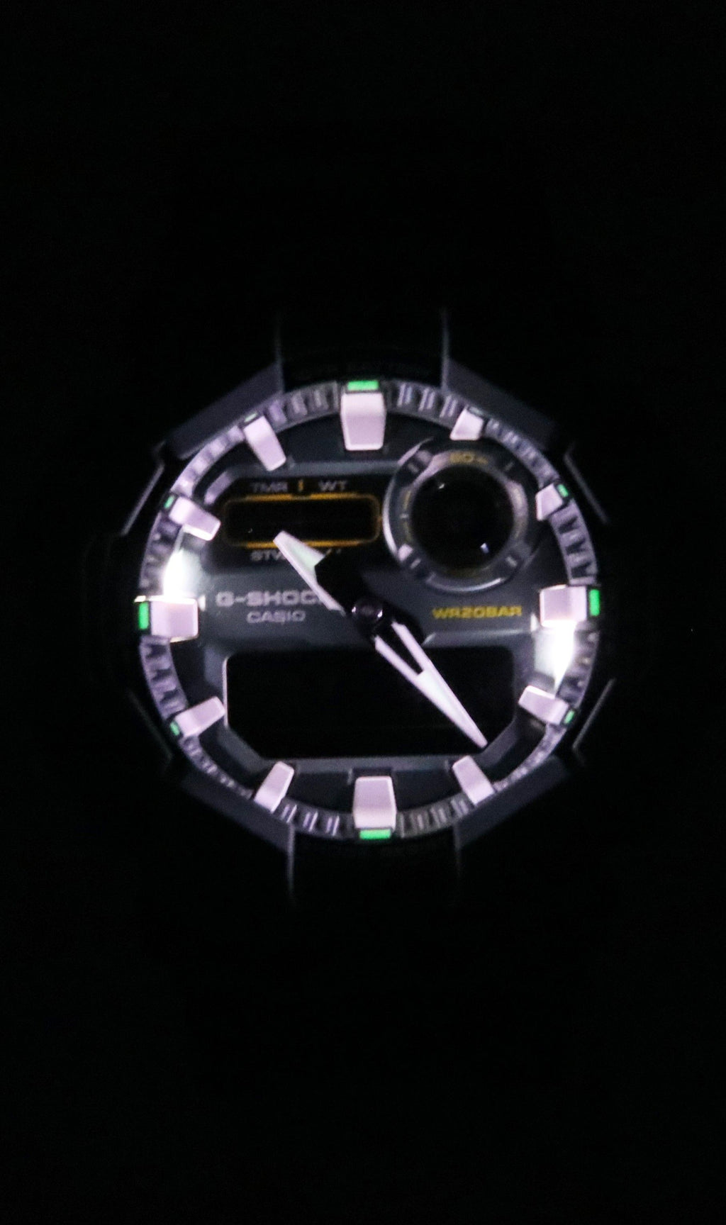Casio G-Shock Analog Digital Cloth Strap Blue Dial Quartz GA-010CE-2A 200M Men's Watch