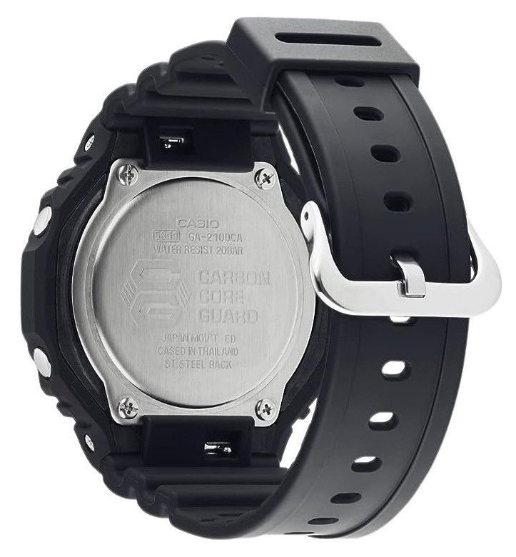 Casio G-Shock Neon Accent Analog Digital Quartz GA-2100-1A2 GA2100-1A2 200M Men's Watch