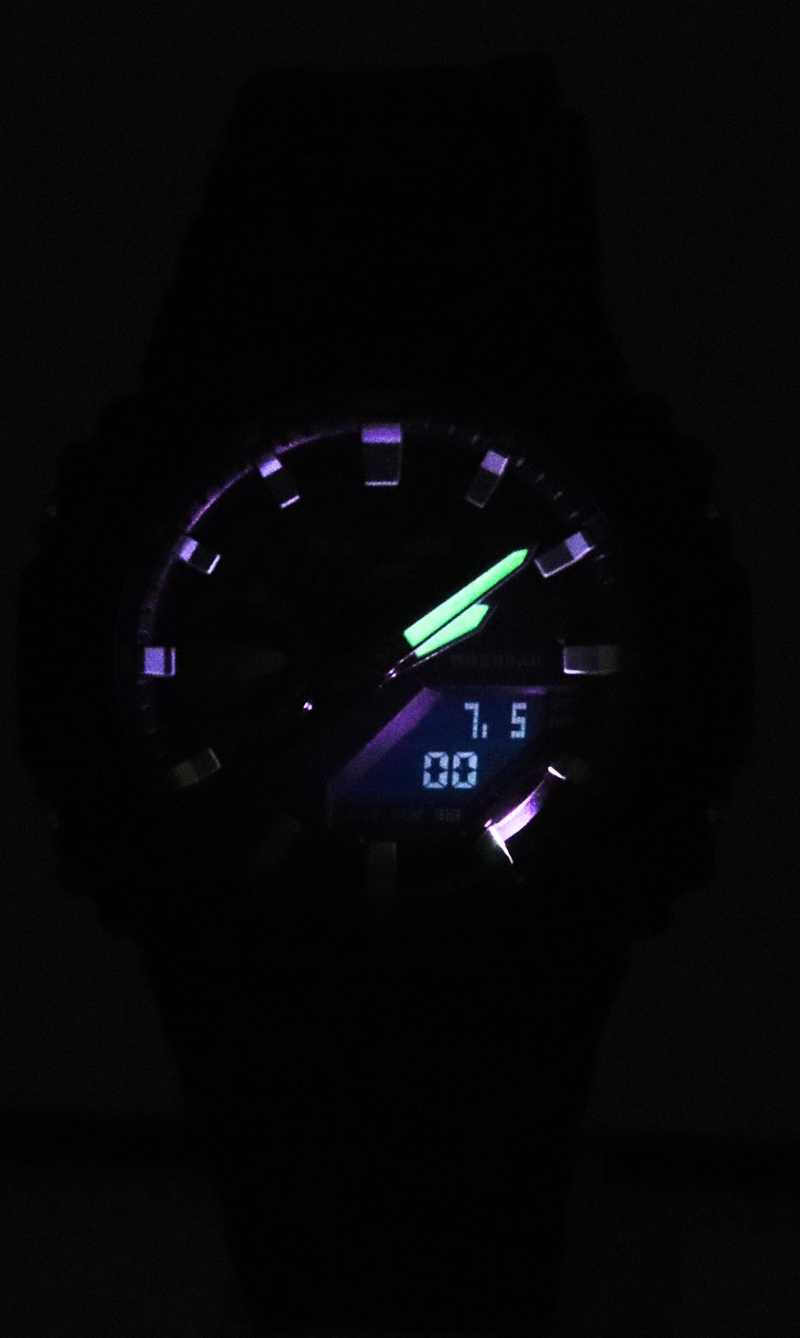 Casio G-Shock Analog Digital Resin Strap Black Dial Quartz GA-2100RC-1A 200M Men's Watch