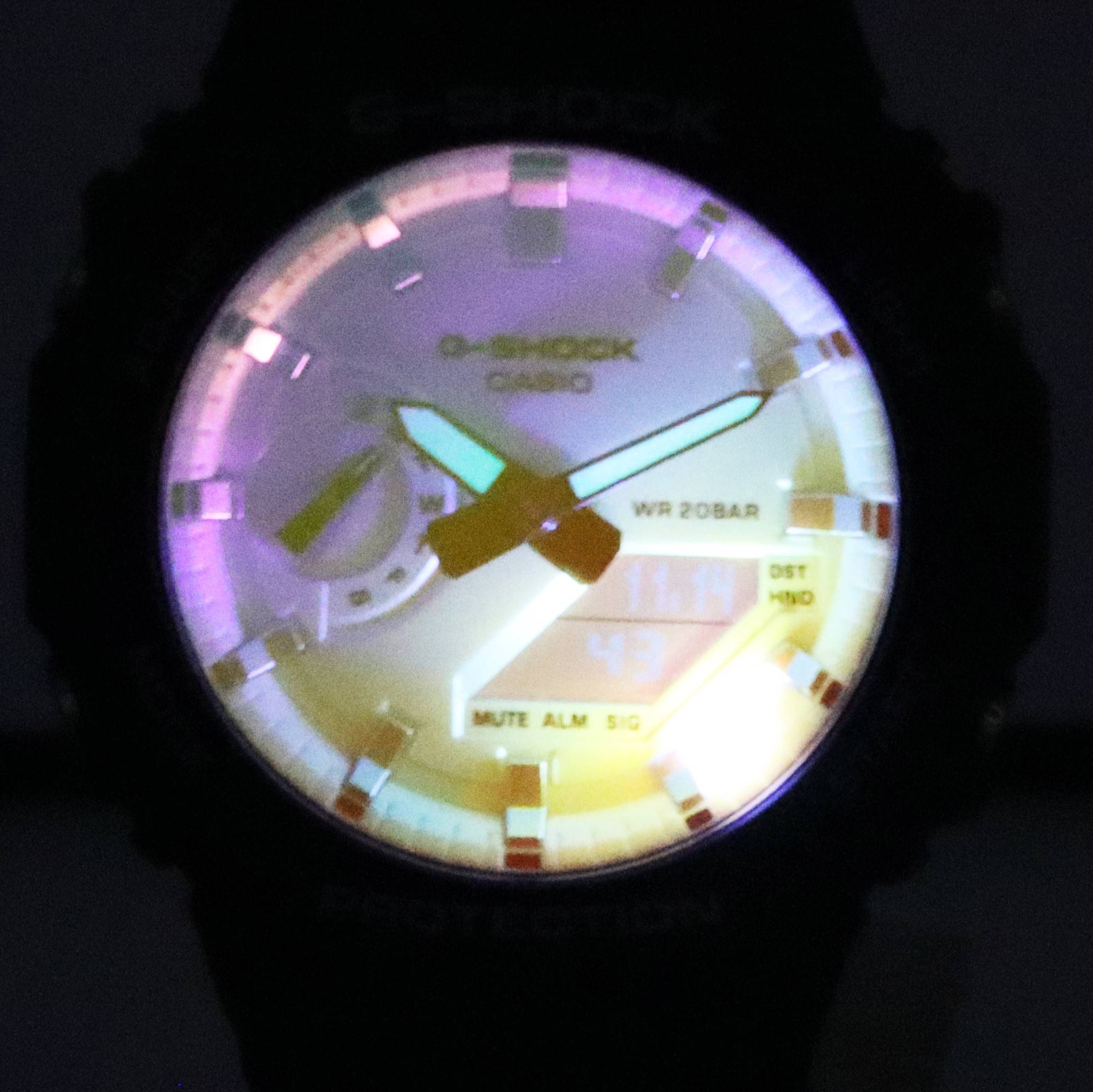 Casio G-Shock Iridescent Color Analog Digital Quartz GA-2100SR-1A GA2100SR-1 200M Unisex Watch