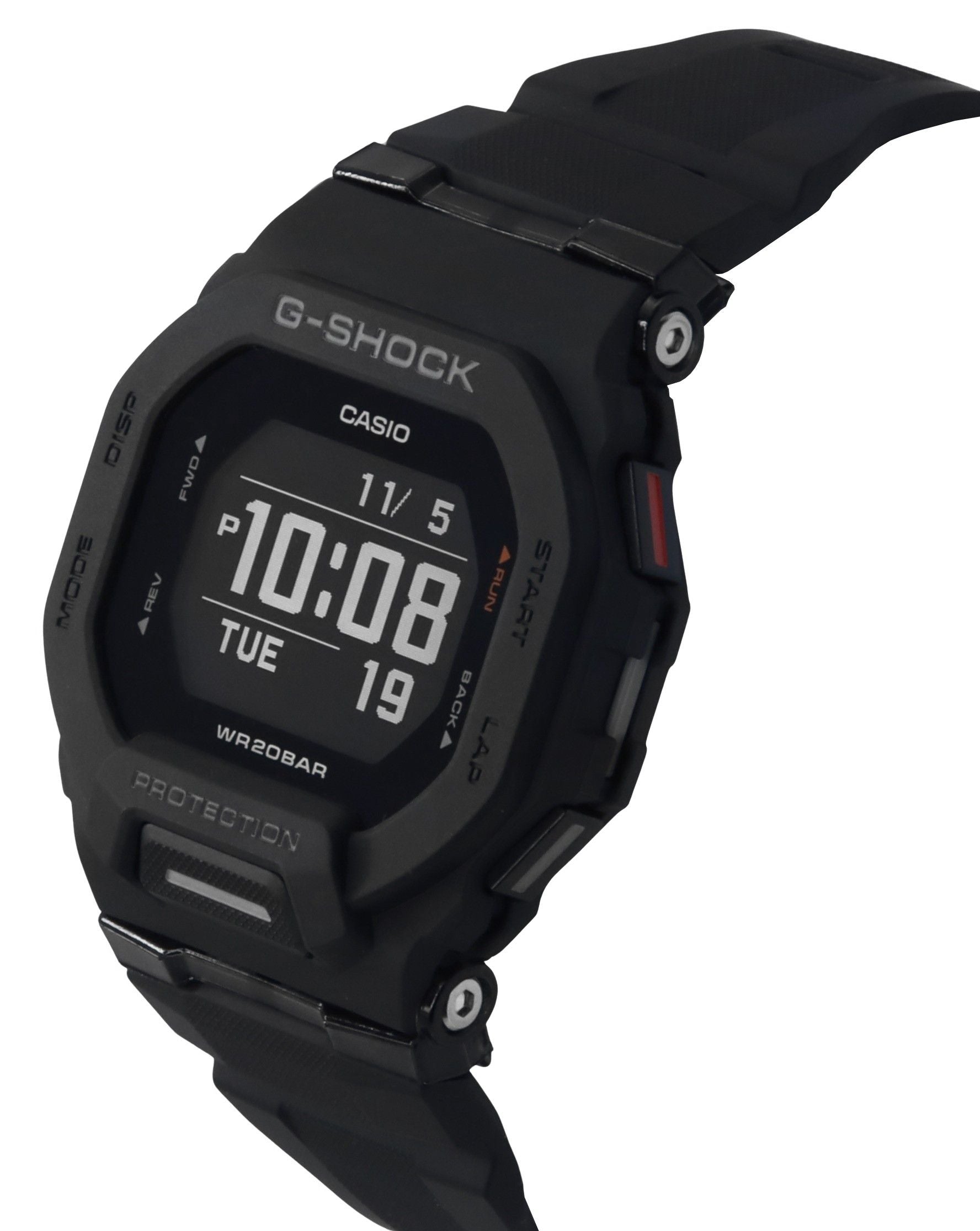 Casio G-Shock G-Squad Digital Smartphone Link Black Resin Strap Quartz GBD-200-1 200M Men's Watch
