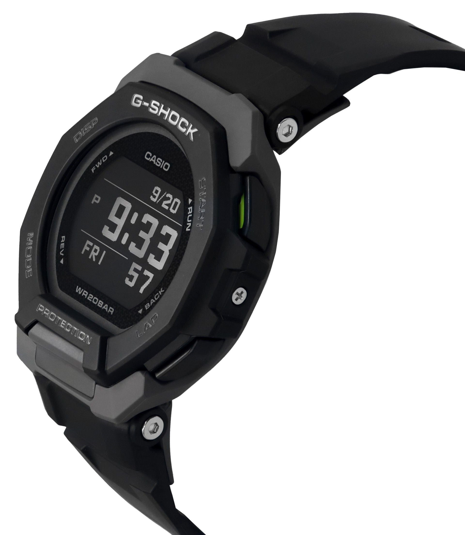 Casio G-Shock G-Squad Digital Smartphone Link Bio-Based Resin Quartz GBD-300-1 200M Men's Watch