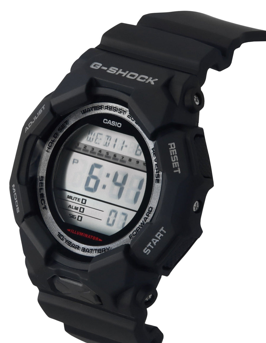 Casio G-Shock Digital Bio-Based Black Resin Strap Black Dial Quartz GD-010-1 200M Men's Watch