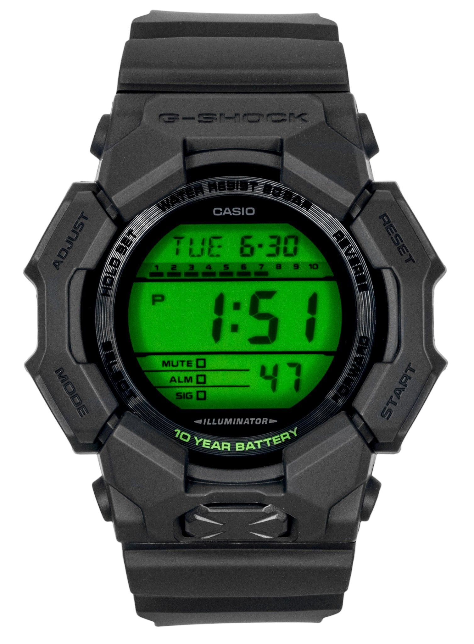 Casio G-Shock Digital Resin Quartz GD-010BEG-1 200M Men's Watch