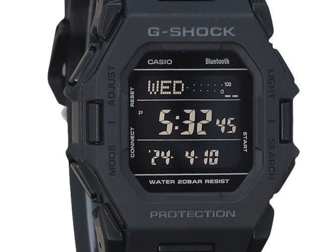 Casio G-Shock Digital Smartphone Link Black Resin Strap Quartz GD-B500-1 200M Men's Watch