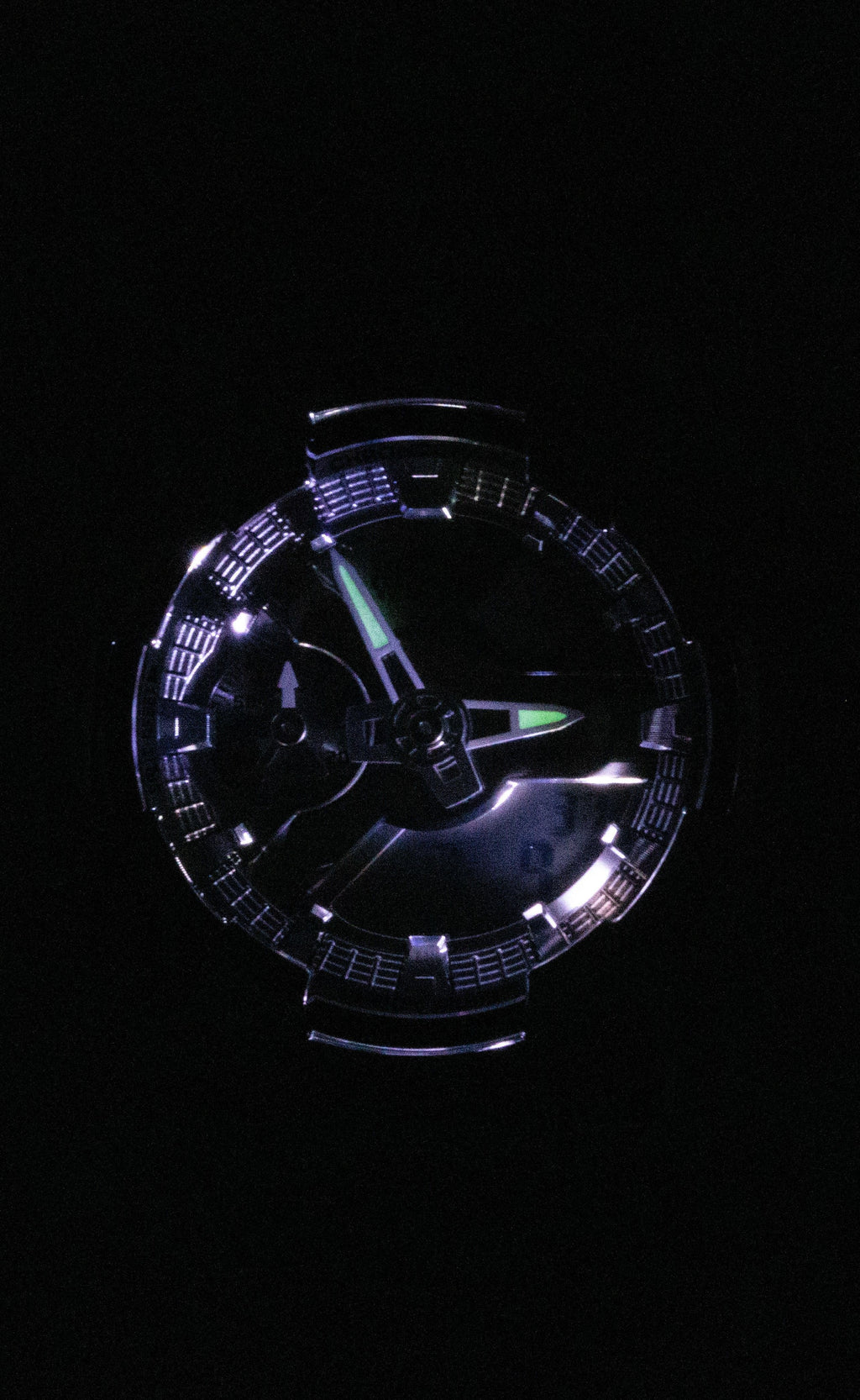 Casio G-Shock Analog Digital Stainless Steel Grey Dial Quartz GM-110D-8A 200M Men's Watch