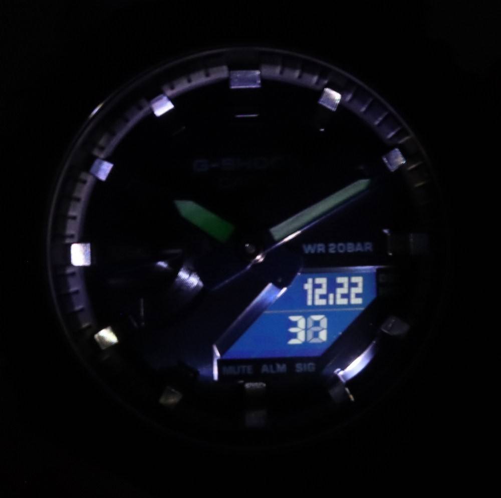 Casio G-Shock World Time Analog Digital Metal Covered GM-2100N-2A GM2100N-2 200M Men's Watch