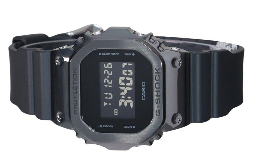 Casio G-Shock Digital Metal Bezel Resin Strap Quartz GM-5600UB-1 200M Men's Watch