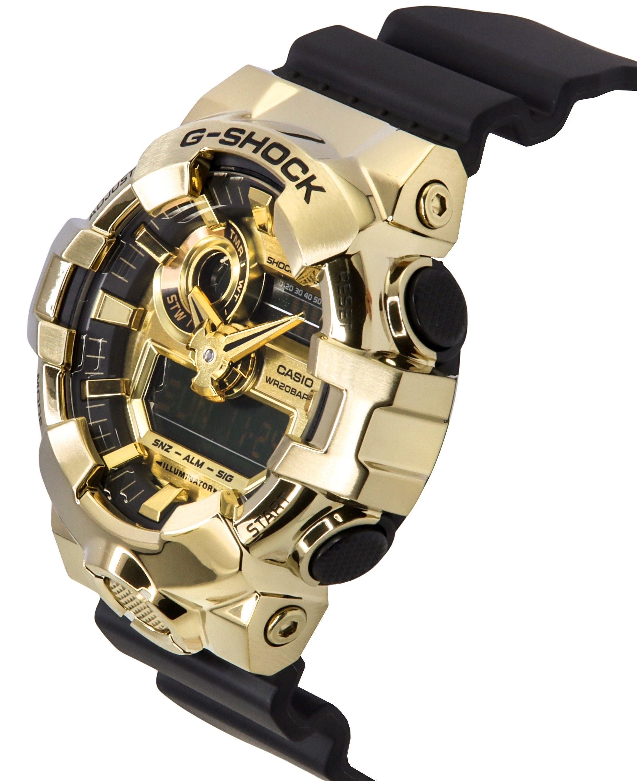 Casio G-Shock G-Steel Analog Digital Resin Strap Gold Dial Quartz GM-700G-9A 200M Men's Watch