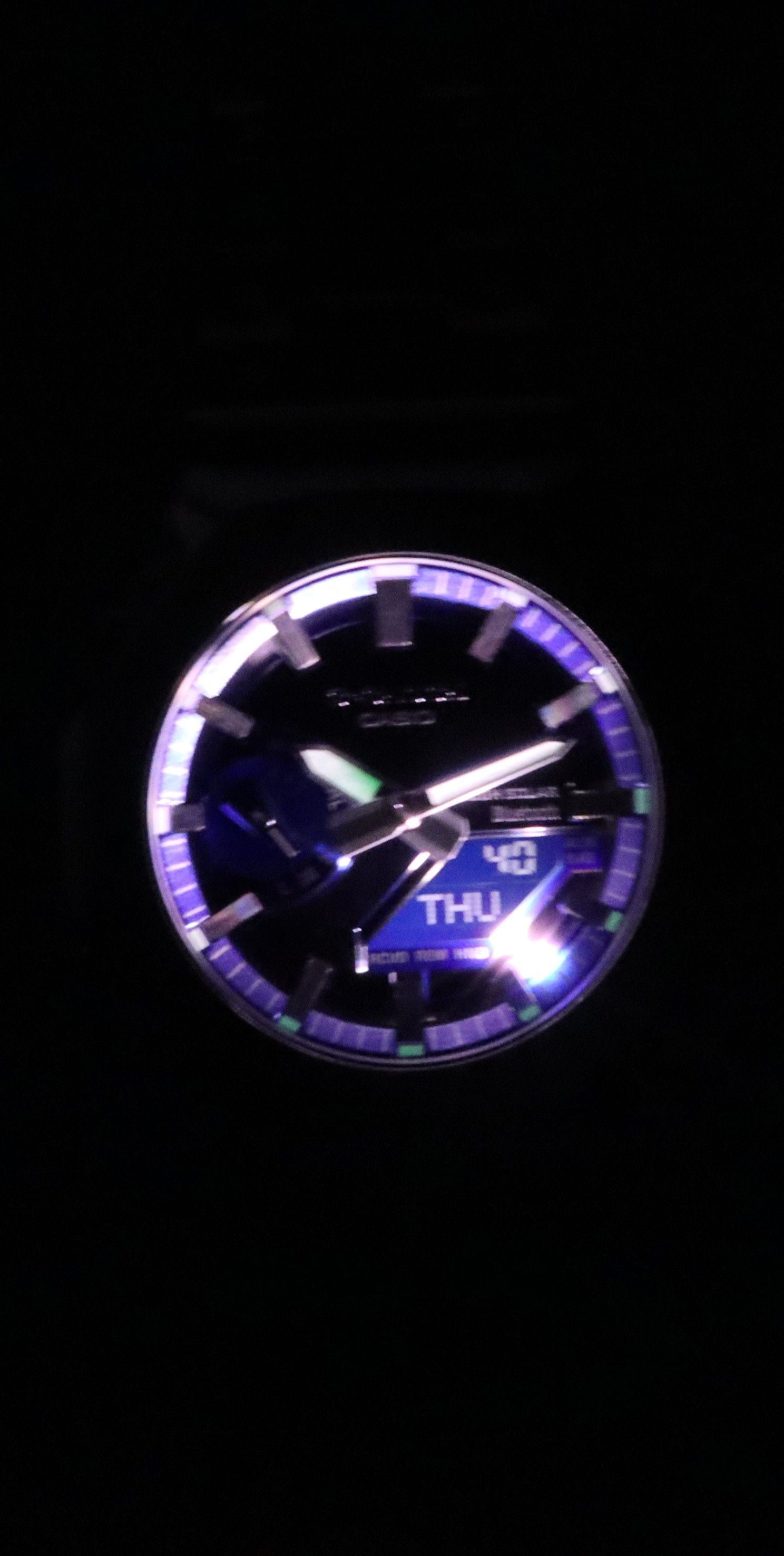 Casio G-Shock Analog Digital Full Metal Smartphone Link Blue Dial Solar GM-B2100AD-2A 200M Men's Watch