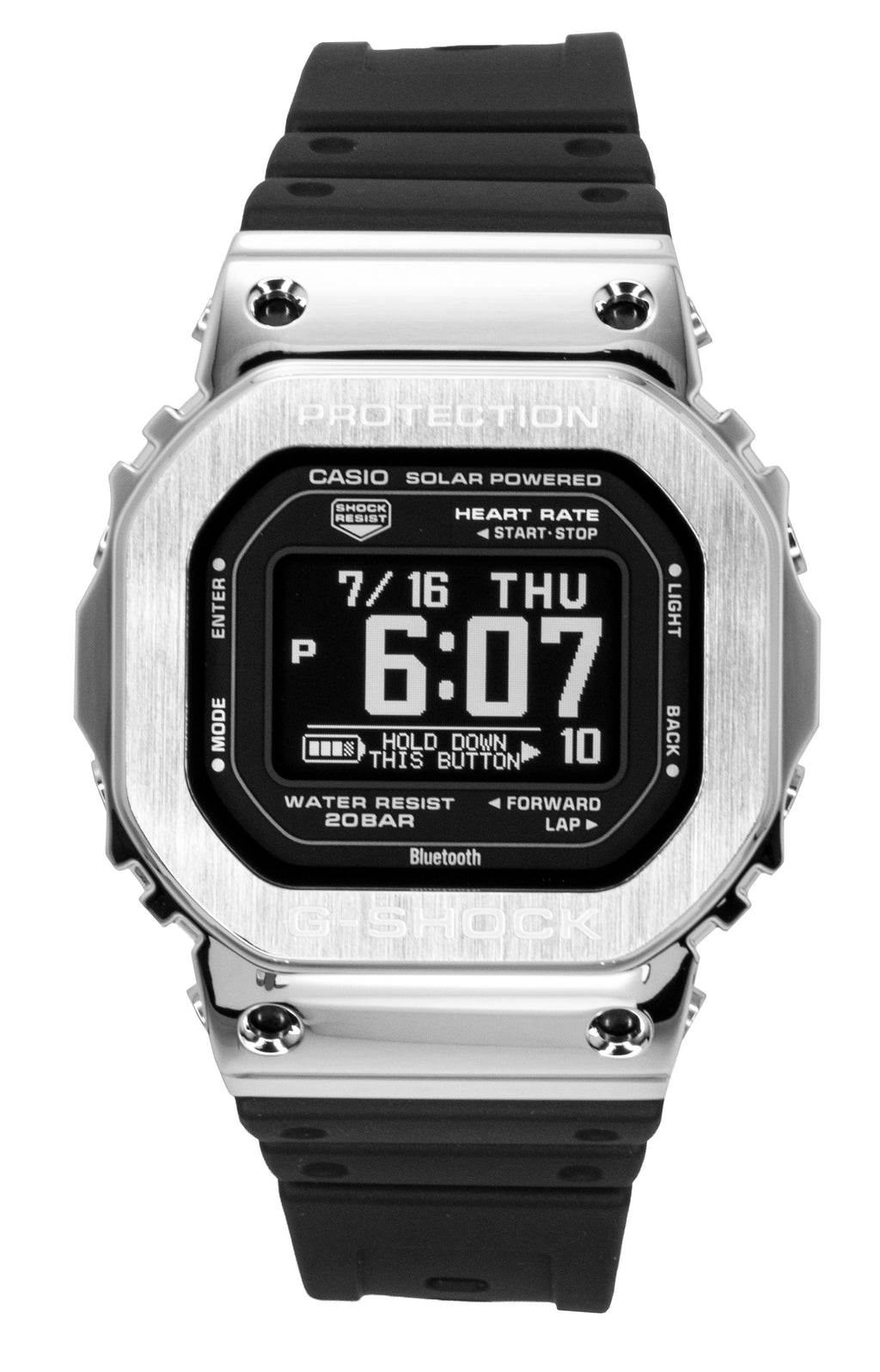 Casio G-Shock Digital Smartphone Link Resin Strap Solar GM-H5600-1 200M Men's Watch