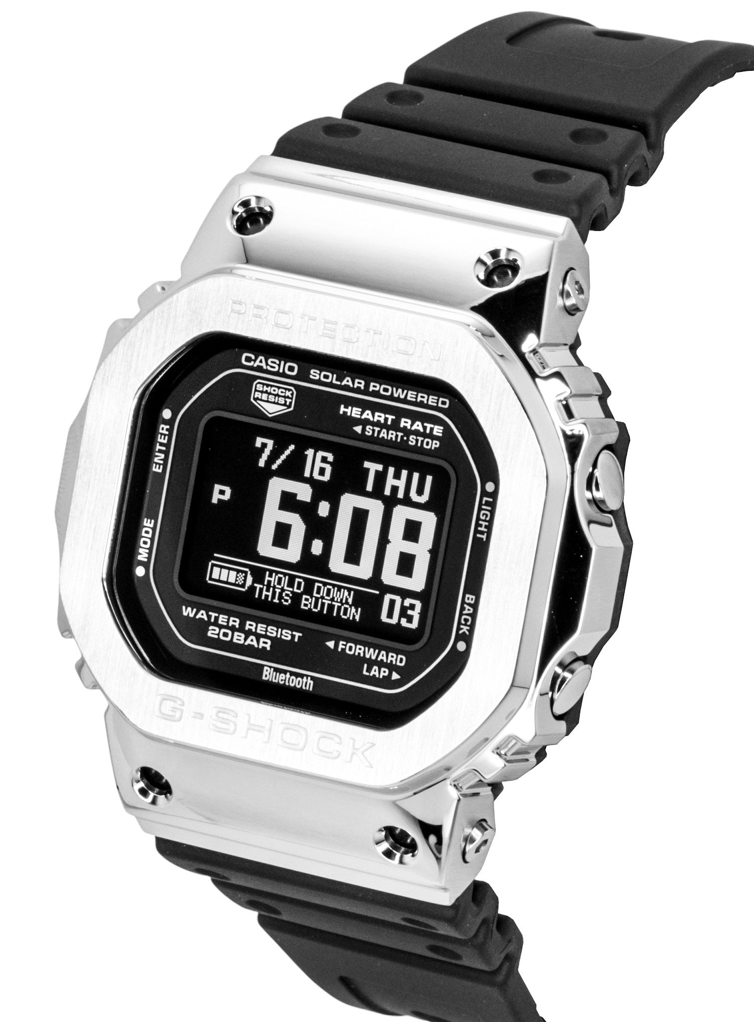 Casio G-Shock Digital Smartphone Link Resin Strap Solar GM-H5600-1 200M Men's Watch