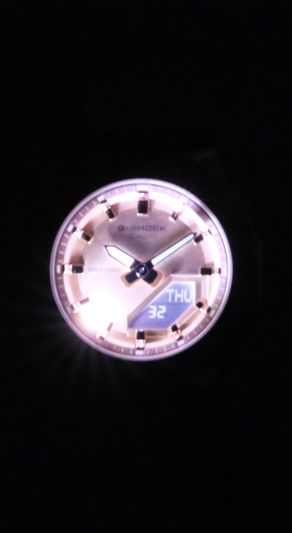 Casio G-Shock Analog Digital Bio-Based Resin Strap Rose Gold Dial Quartz GM-S2110PG-4A 200M Women's Watch
