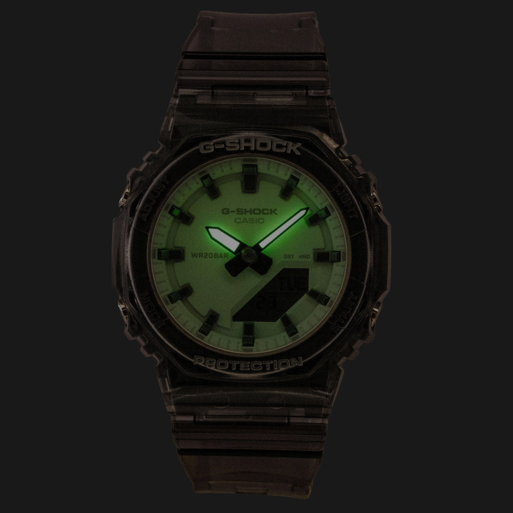 Casio G-Shock Analog Digital Green Dial Resin Strap Quartz GMA-P2100SR-1A 200M Women's Watch
