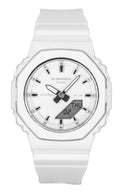 Casio G-Shock Analog Digital Bio-Based Resin Strap White Dial Quartz GMA-P2110-7A 200M Women's Watch