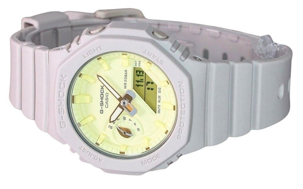 Casio G-Shock Nature's Colour Series Analog Digital Yellow Dial Quartz GMA-S2100NC-4A 200M Women's Watch