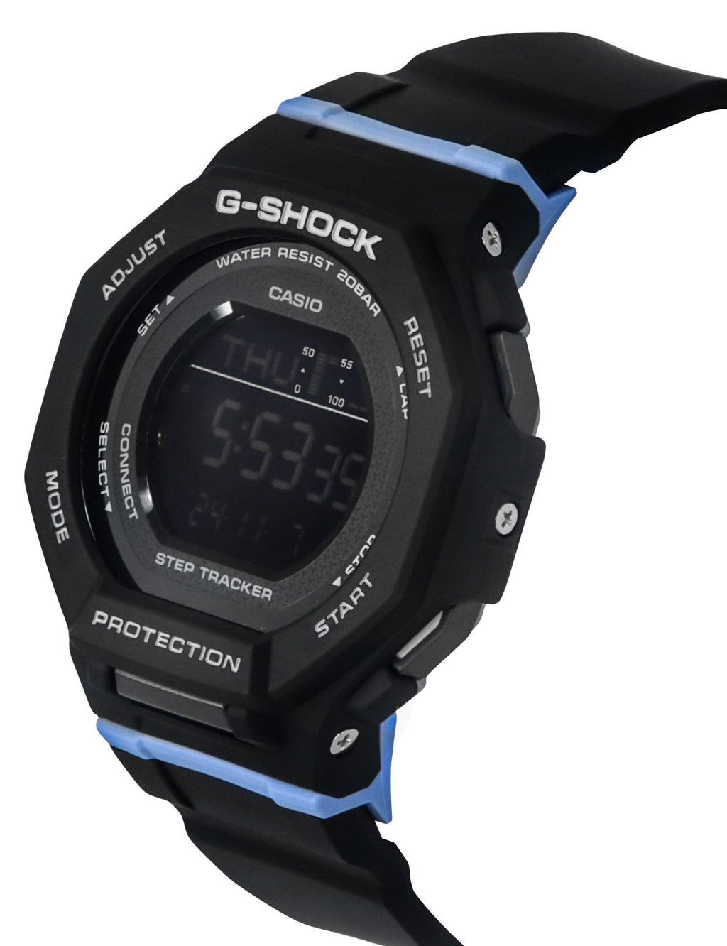 Casio G-Shock G-Squad Digital Smartphone Link Bio-Based Resin Strap Quartz GMD-B300-1 200M Women's Watch